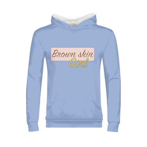 Brown skin girl Kids Hoodie - DMA Forever