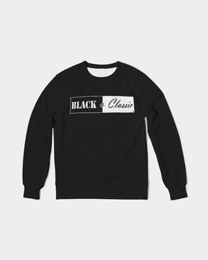 DMA: Black & Classic Men's Classic French Terry Crewneck Pullover
