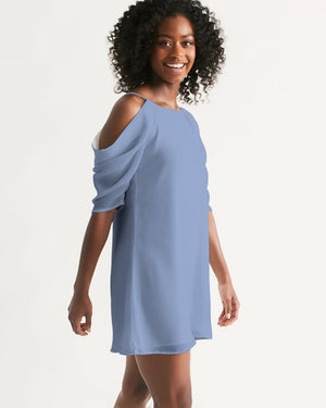 DMA Women's Open Shoulder A-Line Dress - DMA Forever