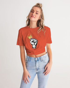 Royalty Women's Twist-Front Cropped Tee - DMA Forever