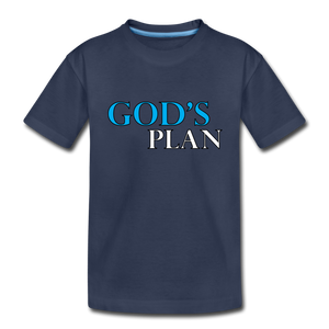 God's plan: Toddler Premium T-Shirt (14 colors available) - navy